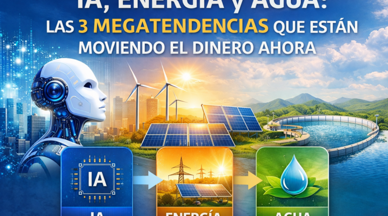 3 megatendencias para 2026 relacionando IA, agua y energia