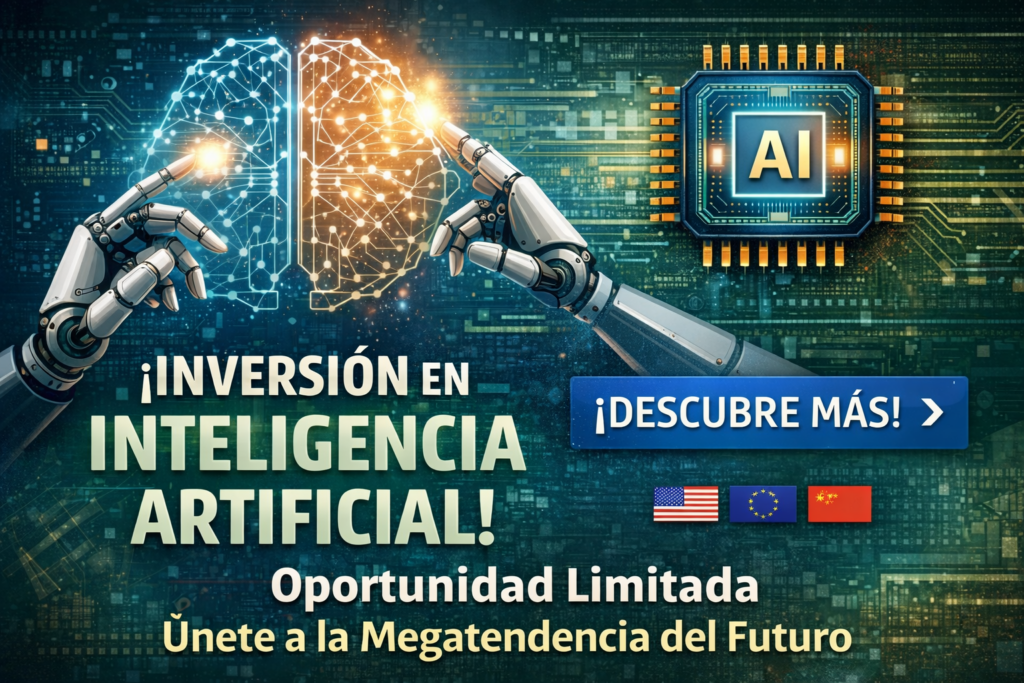 inversión en inteligencia artificial 2026, burbuja IA, impacto económico IA, ETFs inteligencia artificial, productividad y automatización.