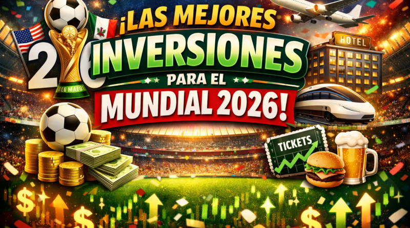 Mejores oportunidades de inversion durante el Mundial de futbol 2026
